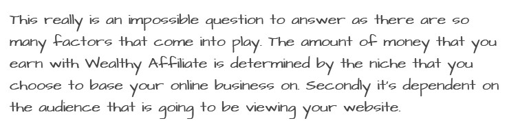 wealthy affiliate testimonials
