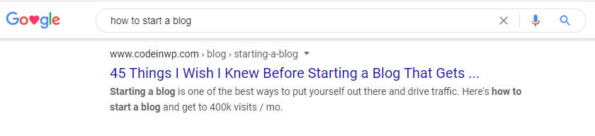Create Blog Search Results Image