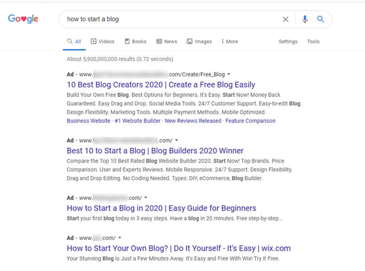 Start Blog - Google Ads Image