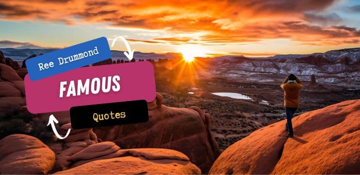 Ree Drummond Top Image of a blogger taking a picture during sunrise at Arches National Park in eastern Utah, USA